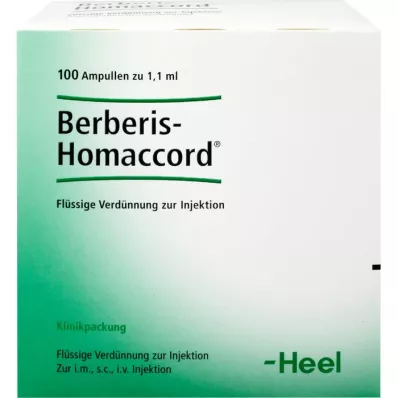 BERBERIS HOMACCORD Ampoules, 100 pc BERBERIS HOMACCORD Ampoules, 100 pc