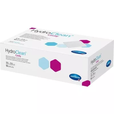 HYDROCLEAN cavité compresse 7,5x7,5 cm stérile, 10 pc