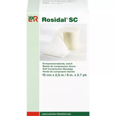 ROSIDAL SC Bandage de compression souple 15 cmx2,5 m, 1 pièce