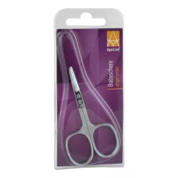 Ciseaux pour bébé Apoline 8 cm chromés (1 pièce)