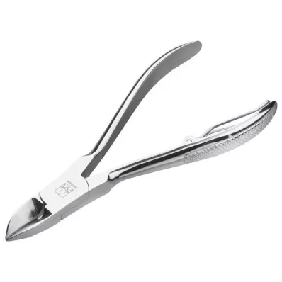 Pince à ongles Apoline avec ressort métallique 10 cm chromée, 1 pièce