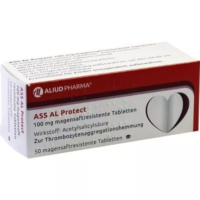 ASS AL Protéger les comprimés de jus gastrique de 100 mg, 50 pc