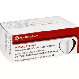 ASS AL Protéger les comprimés de jus gastrique de 100 mg, 100 pc