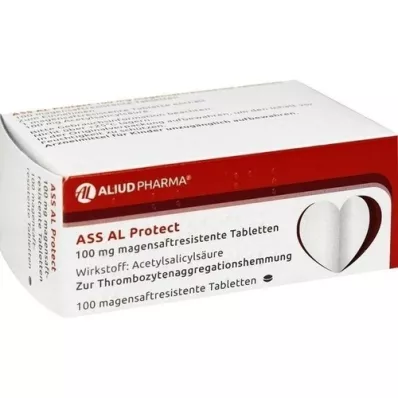 ASS AL Protéger les comprimés de jus gastrique de 100 mg, 100 pc