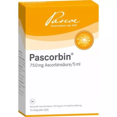 PASCORBIN Solution pour ampoules injectables, 10X5 ml PASCORBIN Solution pour ampoules injectables, 10X5 ml