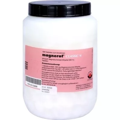 MAGNEROT CLASSIC N comprimés, 1000 pc