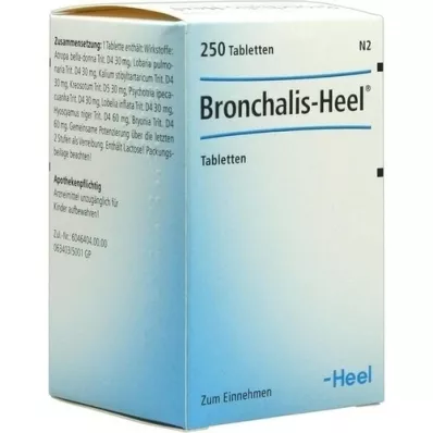 BRONCHALIS Comprimés de talon, 250 pc BRONCHALIS Comprimés de talon, 250 pc