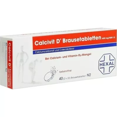 CALCIVIT D comprimés effervescents, 40 pc