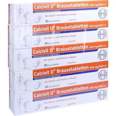 CALCIVIT D comprimés effervescents, 100 pc
