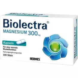 BIOLECTRA Gélules de magnésium 300 mg, 100 pièces
