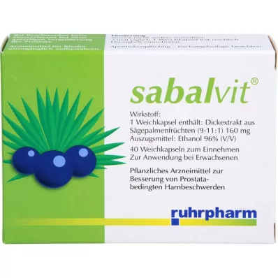 SABALVIT Capsules, 40 pc SABALVIT Capsules, 40 pc