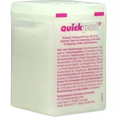 QUICKPAD Distributeur de tampons alcoolisés, 150 pcs QUICKPAD Distributeur de tampons alcoolisés, 150 pcs