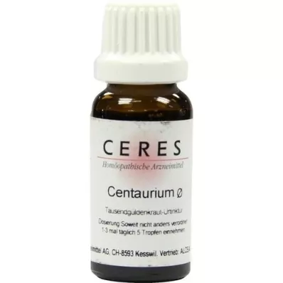 CERES Teinture mère de Centaurium, 20 ml CERES Teinture mère de Centaurium, 20 ml