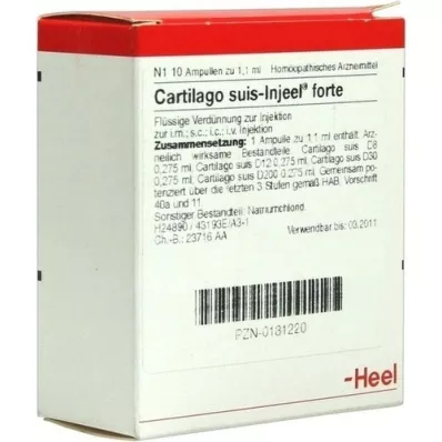 CARTILAGO Suis Injeel Forte Ampoules, 10 pc