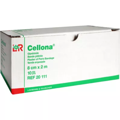 CELLONA Pansements en plâtre 8 cmx2 m, 10 pièces CELLONA Pansements en plâtre 8 cmx2 m, 10 pièces