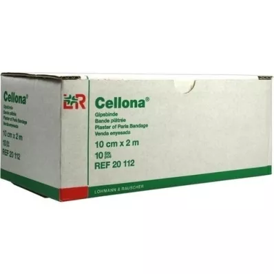 CELLONA Pansements en plâtre 10 cmx2 m, 10 pièces