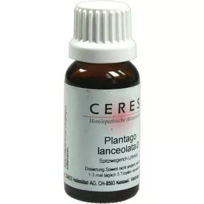 CERES Teinture mère Plantago lanceolata, 20 ml CERES Teinture mère Plantago lanceolata, 20 ml