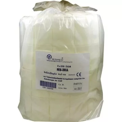 ZELLSTOFFTUPFER FES ZELL 4x5 cm hautement blanchis, 2X500 pc ZELLSTOFFTUPFER FES ZELL 4x5 cm hautement blanchis, 2X500 pc