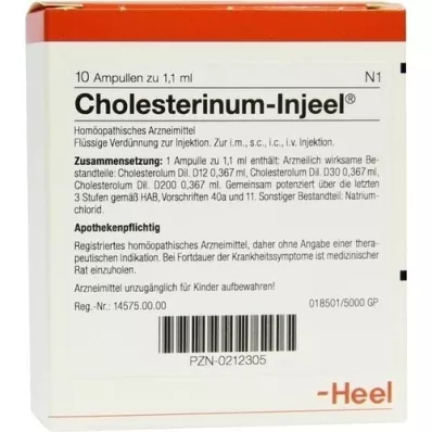 CHOLESTERINUM INJEEL Ampoules, 10 pc