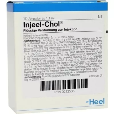 INJEEL Ampoules de chol, 10 pc