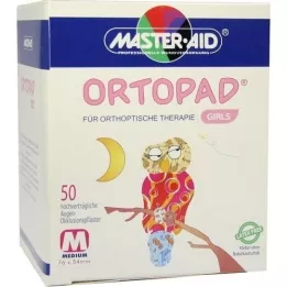 ORTOPAD pour filles pansements docclusion oculaire moyens, 50 pc