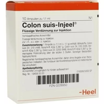 COLON SUIS Ampoules Injeel, 10 pc