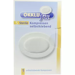 OKKLUFIX Compresses oculaires stériles auto-adhésives, 5 pc