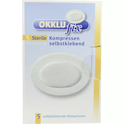 OKKLUFIX Compresses oculaires stériles auto-adhésives, 5 pc