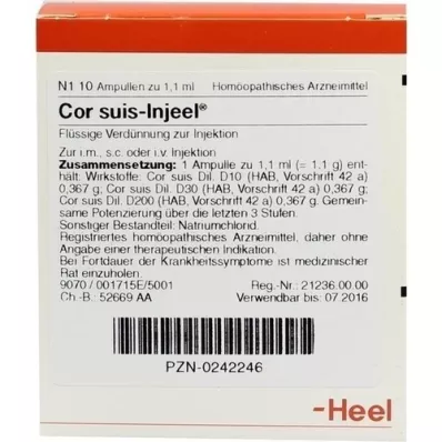 COR SUIS Ampoules Injeel, 10 pc COR SUIS Ampoules Injeel, 10 pc