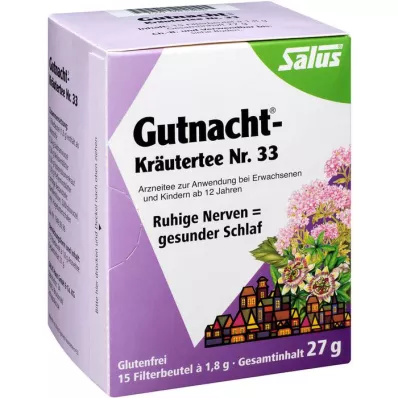 GUTNACHT Tisane n°33 Salus Sachets filtrants, 15 pc
