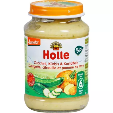 HOLLE Courgettes et potiron avec pommes de terre, 190 g HOLLE Courgettes et potiron avec pommes de terre, 190 g
