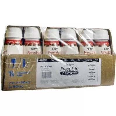 FRESUBIN Fibre 2 kcal DRINK Gourde Chocolat, 24X200 ml