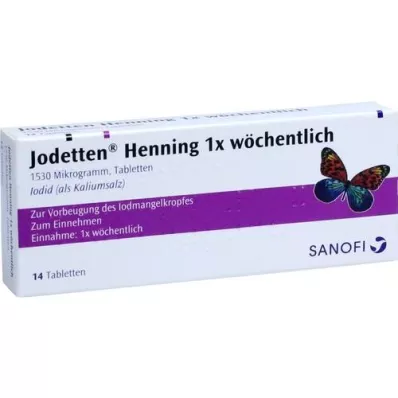JODETTEN Henning 1x comprimés hebdomadaires, 14 pc