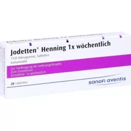 JODETTEN Henning 1x comprimés hebdomadaires, 28 pc