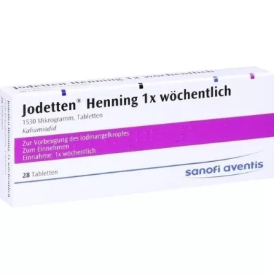JODETTEN Henning 1x comprimés hebdomadaires, 28 pc
