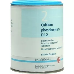 BIOCHEMIE DHU 2 comprimés de Calcium phosphoricum D 12, 1000 pièces