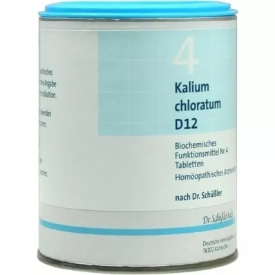 BIOCHEMIE DHU 4 Chloratum de potassium D 12 comprimés, 1000 pièces