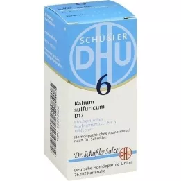 BIOCHEMIE DHU 6 comprimés de potassium sulfuricum D 12, 80 pc