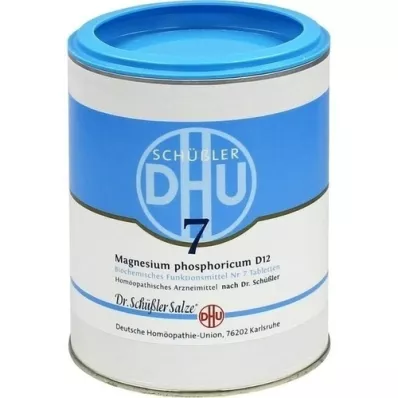 BIOCHEMIE DHU 7 comprimés de magnésium phosphoricum D 12, 1000 pc BIOCHEMIE DHU 7 comprimés de magnésium phosphoricum D 12, 1000 pc