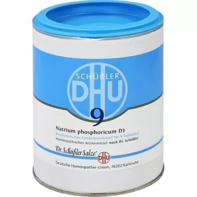 BIOCHEMIE DHU 9 Natrum phosphoricum D 3 comprimés, 1000 pièces