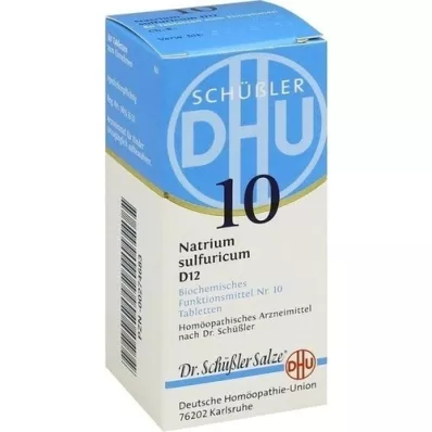 BIOCHEMIE DHU 10 Natrum sulfuricum D 12 comprimés, 80 pc BIOCHEMIE DHU 10 Natrum sulfuricum D 12 comprimés, 80 pc