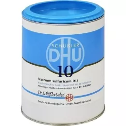BIOCHEMIE DHU 10 comprimés Natrum sulfuricum D 12, 1000 pc