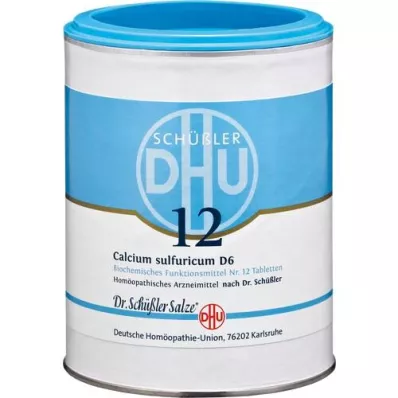 BIOCHEMIE DHU 12 comprimés de calcium sulfuricum D 6, 1000 pièces BIOCHEMIE DHU 12 comprimés de calcium sulfuricum D 6, 1000 pièces