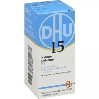 BIOCHEMIE DHU 15 comprimés de potassium iodatum D 6, 80 pc BIOCHEMIE DHU 15 comprimés de potassium iodatum D 6, 80 pc