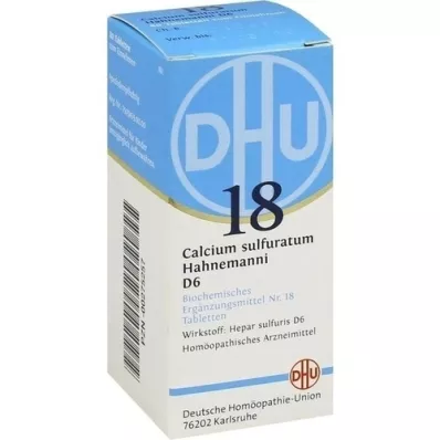 BIOCHEMIE DHU 18 Calcium sulfuratum D 6 comprimés, 80 pc