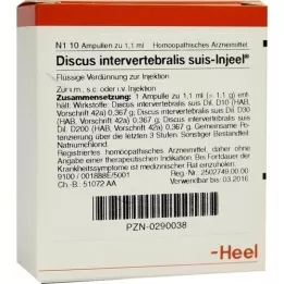DISCUS INTERVERTEBRALIS Suis Injeel Ampoules, 10 pc