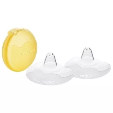 MEDELA Protège-mamelon Contact L avec boîte de rangement, 2 pc