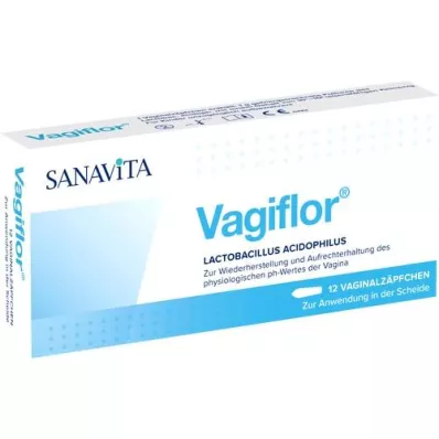 VAGIFLOR Suppositoires vaginaux, 12 pc