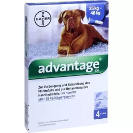 ADVANTAGE 400 pipettes de solution pour chiens à partir de 25 kg, 1x4 pièces