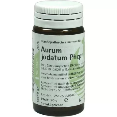 AURUM JODATUM PHCP Globules, 20 g